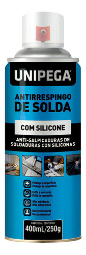 Anti Respingo De Solda Spray Com Silicone 400ml/250g Unipega