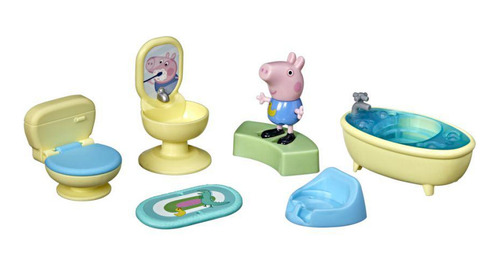 Set De Juego Peppa Pig Hora Del Baño Con George