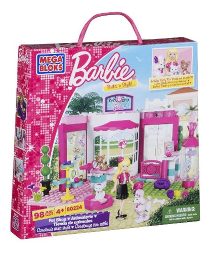 Mega Bloks Barbie Tienda De Mascotas
