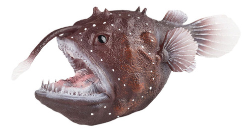 Figuras De Brinquedo De Peixe Pescador Simulado Animal