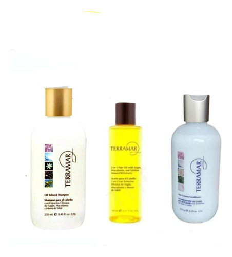 Acondicionador Crema+shampoo+óleo Argan Terramar