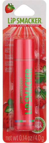 Bálsamo Labial Lip Smacker De Fresa, 0,14 Oz (paquete De 4)