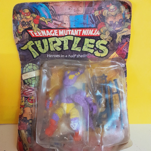 Tortuga Ninja Bootles Años 90 En Blister(muy Ajado)