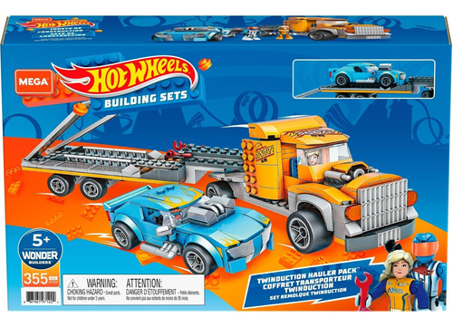 Mega Construx Hot Wheels Para Armar Set Remolque Twinduction