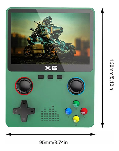 Jogador De Jogo Portátil X6 Com Tela Ips De 3,5 Pu