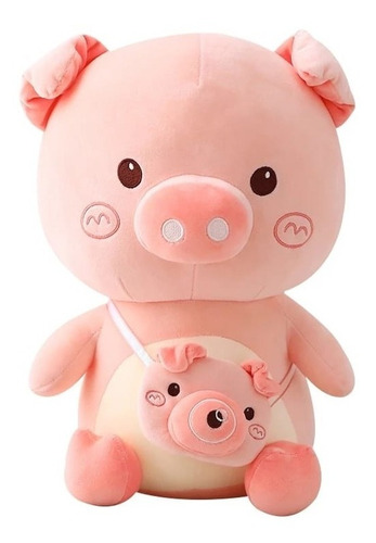 Lindo Cerdo Grande Peluche Rosa Felpa Suave  Perfumado Promo