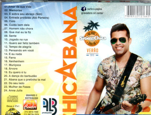 Cd Chicabana - Sítio Da Chica Ao Vivo - Verão 2015