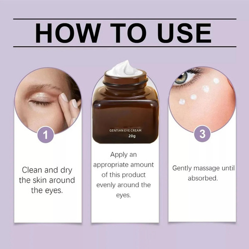 Crema De Ojos Antiarrugas De Genciana, 2 Unidades