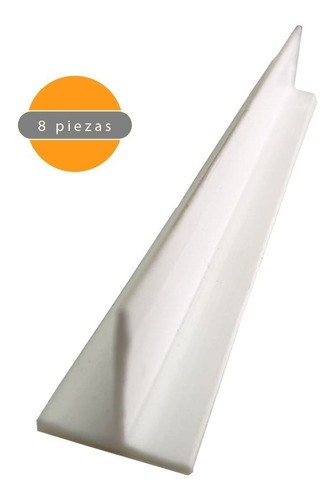 Imagen 2 de 8 de Perfil T 18x19mm Cubrecanto Rígido Pvc