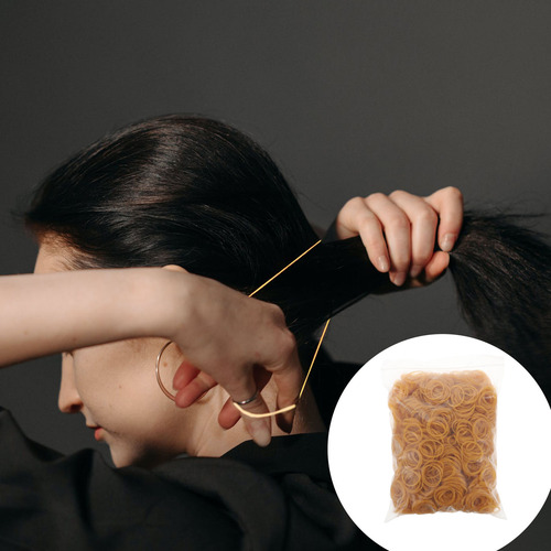 1 Bolsa De Gomas Elásticas Permanentes De Peluquería, Prácti