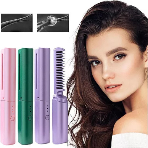 G Mini Peine Alisador De Pelo Portátil Inalámbrico