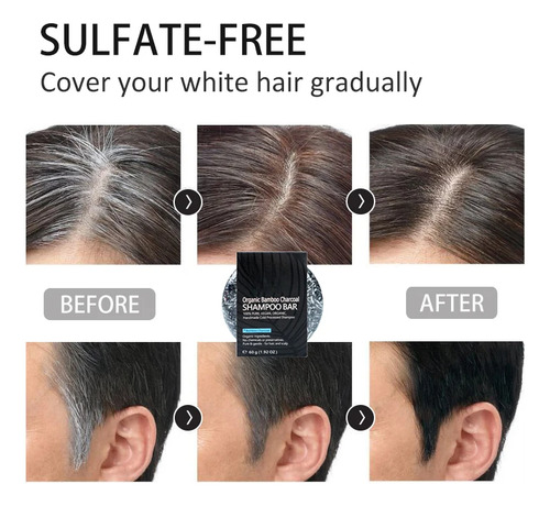 4 Pacotes De Sabonete Regenerador De Cabelo Preto, Sabonete