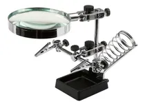 Comprar Lupa Multiproposito Lente 90 Mm Base P\u002F  Soldador Pinzas S.