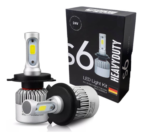 Kit S6 Bi Led Cree H4 Heavy Duty 44.000 Lm 36w 24v Camiones