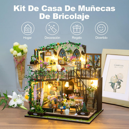 Kit Casa Muñecas En Miniatura Para Bricolaje,doble Capa Casa