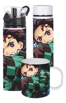Comprar Set Termo Smart Más Botella Mas Tazón Tanjiro Demons Slayer