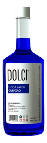 Pack De 2 Licor Dolci De Curazao Blue 1 L