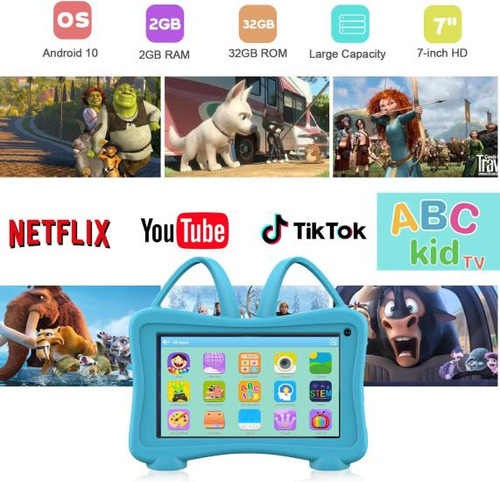 Kids Tablet 7 Tableta Para Niños Pequeños, Tableta Para Niño