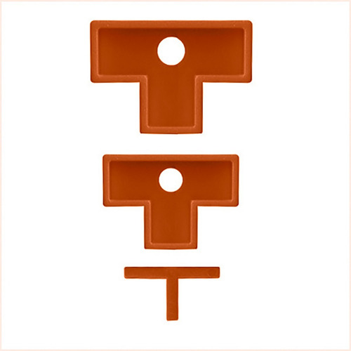 Separador T Porcelanato Cerámico 15 Mm X 500 Unidades