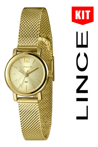 Relógio Lince Feminino Lrgh175l25 K03oc2kx Dourado