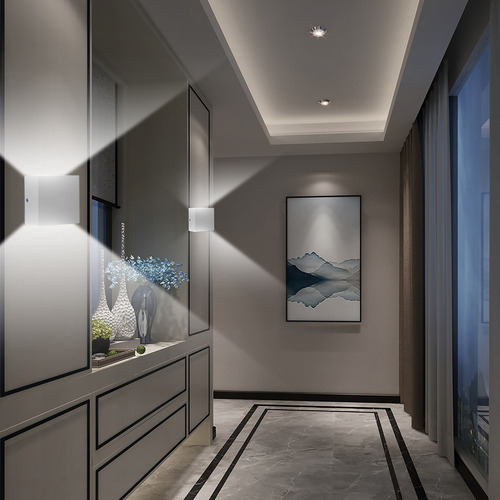 Arandela De Parede Led 6w Modern Cube Lâmpada Para Corredor
