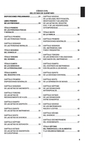 Legislación Especializada Civil Y Familiar De Querétaro 2025. Código Civil. Código De Procedimientos Civiles. Código. Ley General De Mecanismos Alternativos De Solución De Controversias
