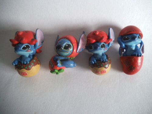 4 Mini Figuras Stitch Lilo Y Stitch Disney 01