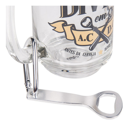 Imagem 3 de 3 de Caneco Chopp Colonia Com Abridor