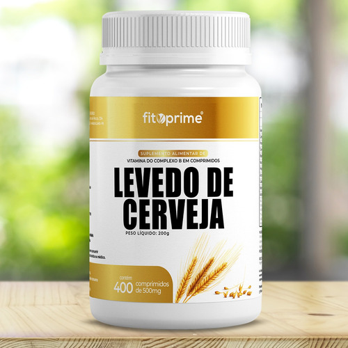 Imagem 2 de 3 de 4 Potes Levedo De Cerveja Complexo B 500mg 400cpr Fitoprime
