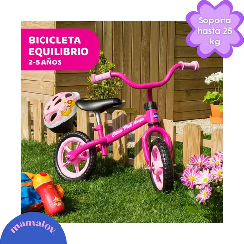 Chicco Bicicleta sin Pedales First Bike para Niños de 2 a 5 Años hasta 25  Kg, Bici para Aprender a Mantener el Equilibrio con Manillar y Sillín