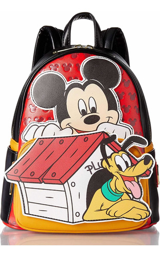 Loungefly Backpack (mochila) Mickey Y Pluto. Original. Nueva