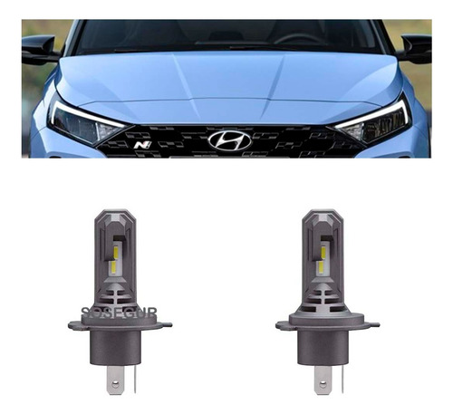 Ampolletas Miniled H4 H19 Para Hyundai I20 / Turboledauto