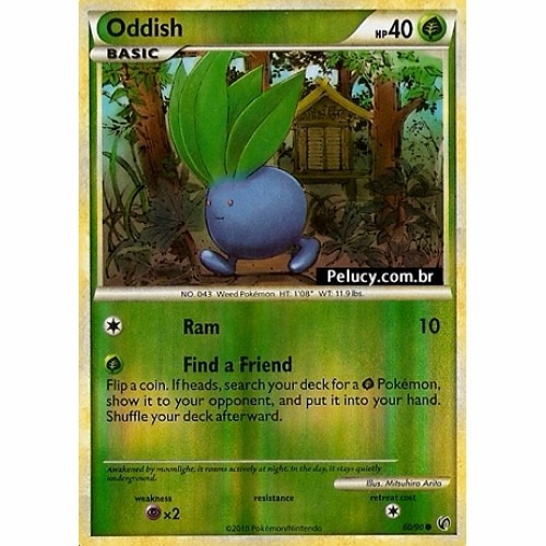Oddish - Pokémon Planta Comum 60/90 Foil - Hs Unleashed