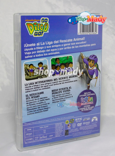 Go Diego Go! La Liga Del Rescate Animal Dvd Reg. 1 Y 4