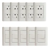 Comprar Llave De Luz Armada Richi Era 5 Doble Toma+ 5 Interruptores