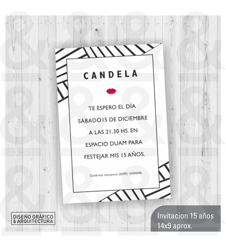 Diseño Tarjeta Invitación Imprimible 15 Años Varios Modelos