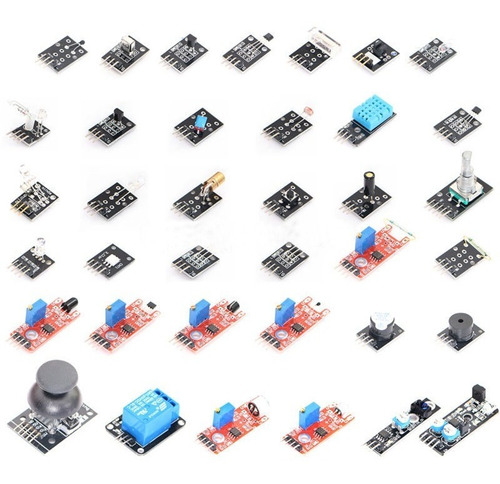 Kit Com 37 Módulos E Sensores Para Arduino Raspberry Pic