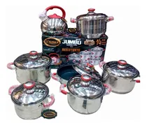 Comprar Ollas Valeska En Acero Quirúrgico 14 Pcs Tetera Silbadora