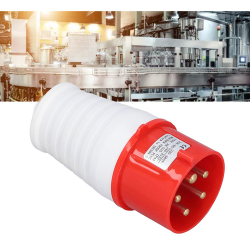 Soquete Industrial De 5 Pinos 32a Ip44 Impermeável À Prova D