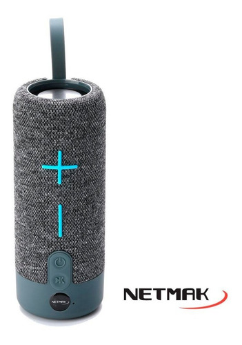 Imagen 6 de 10 de Parlante Bluetooth Portatil Gris Radio Micro Sd Manos Libres