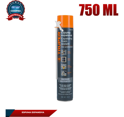 Espuma Expansiva De 750 Ml, Truper 15305
