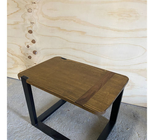 Mesa De Centro Minimalista Madera Y Acero