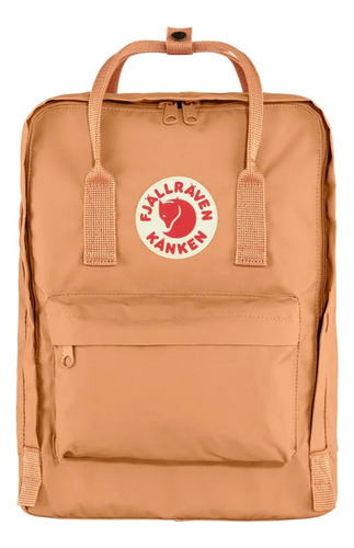 Mochila Kanken Fjallraven Classic 16 Lts Color Peach Sand Diseño De La Tela Liso