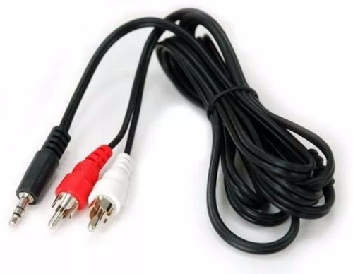 Imagen 5 de 9 de Cable Miniplug A Rca Stereo 1,5 Metros Celular Notebook Pc