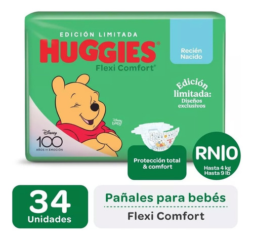 Pañales Huggies Flexi Comfort Rn Edicion Limitada