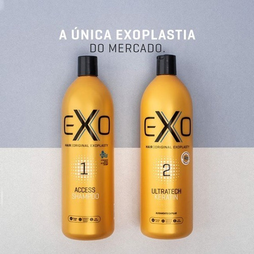 Imagem 4 de 10 de Exohair Alisamento Exoplastia Capilar 2x500ml + Brinde!