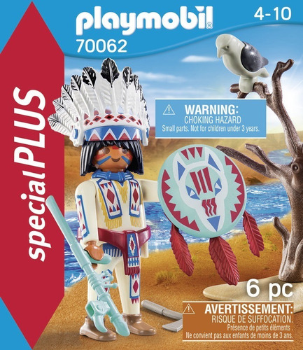 Figura Armable Playmobil Special Plus Jefe Nativo Americano Cantidad de piezas 6