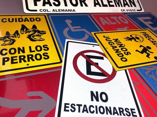 Imagen 2 de 3 de Letrero No Estacionarse Señalamiento Señalética Tránsito