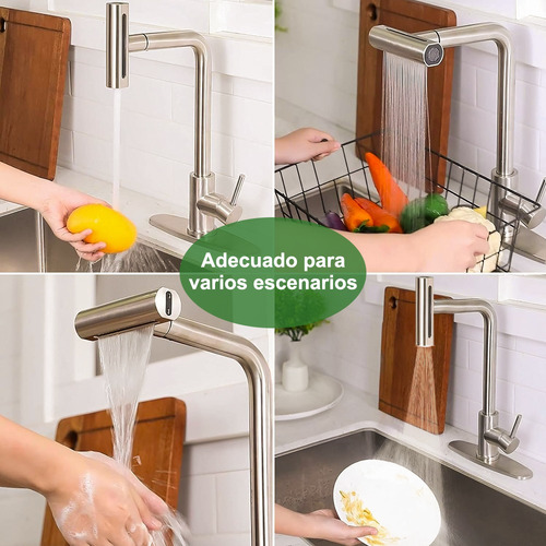 4 Modo Mezcladora Para Fregadero Llave Cocina Latón