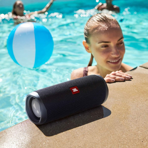 Parlante Bluetooth Portátil Resistente Agua Negro Jbl Flip 5
